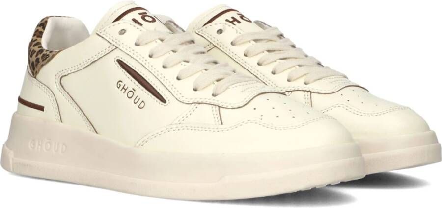 Ghoud Lage Beige Leren Sneakers Dames Beige Dames