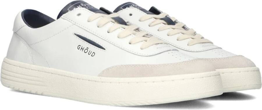 Ghoud Lage Witte Leren Heren Sneakers White Heren