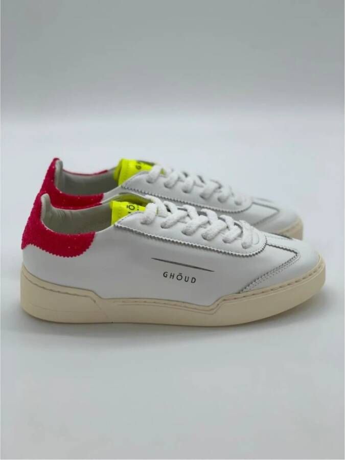 Ghoud Lage Top Leren Sneakers Wit Dames