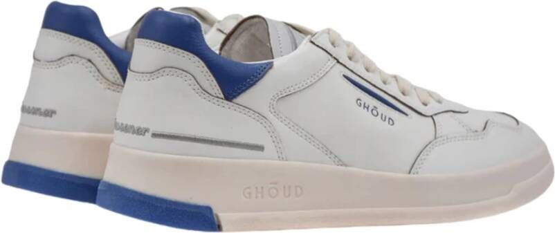 Ghoud Witte Leren Tennisschoenen White Heren