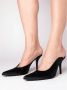 Gia Borghini Satin Sandaal Hakken Muiltjes Black Dames - Thumbnail 3