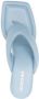 Gia Borghini Blauwe Leren Flip-Flops Casual Muiltjes Blue Dames - Thumbnail 8