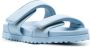 Gia Borghini Blauwe Leren Platte Sandalen Perni11 Blue Dames - Thumbnail 2