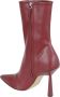 Gia Borghini Bordeaux Enkellaarzen Elegante Stijl Red Dames - Thumbnail 6