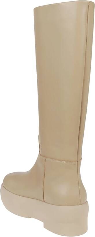 Gia Borghini Chunky Sole Tubolat Laarzen Beige Dames