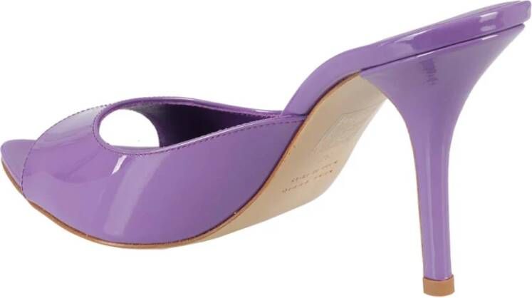 Gia Borghini Elegante Pointed Toe Mule Schoenen Purple Dames