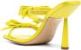 Gia Borghini Gele Satijnen Muiltjes met Strikdetail Yellow Dames - Thumbnail 4