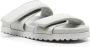 Gia Borghini Grijze Leren Open Teen Sandalen Gray Dames - Thumbnail 2