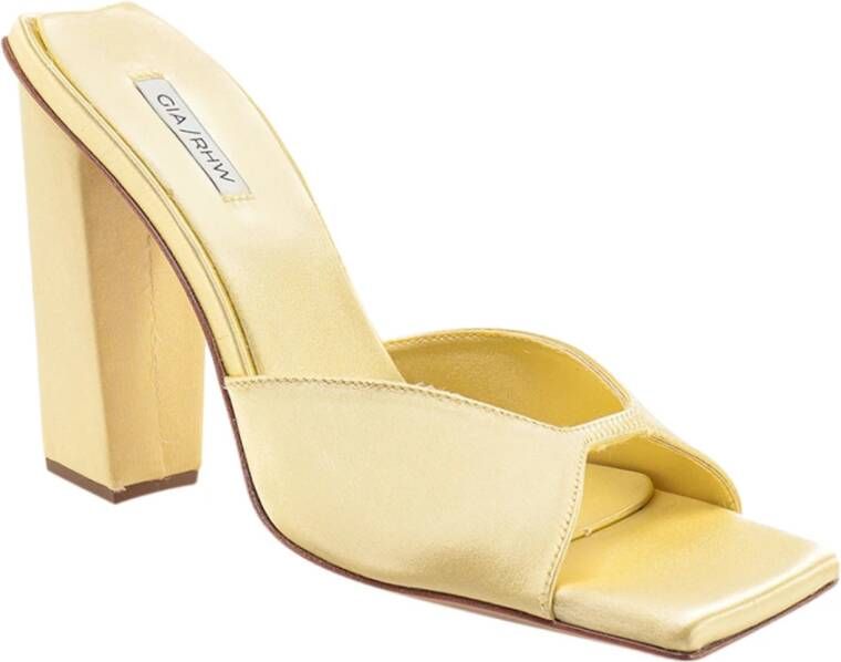 Gia Borghini Heeled Mules Beige Dames