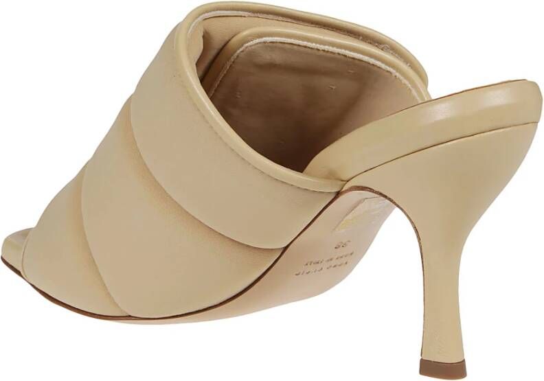 Gia Borghini Heeled Mules Beige Dames