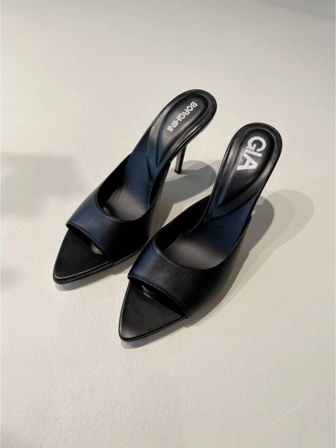 Gia Borghini Heeled Mules Black Dames