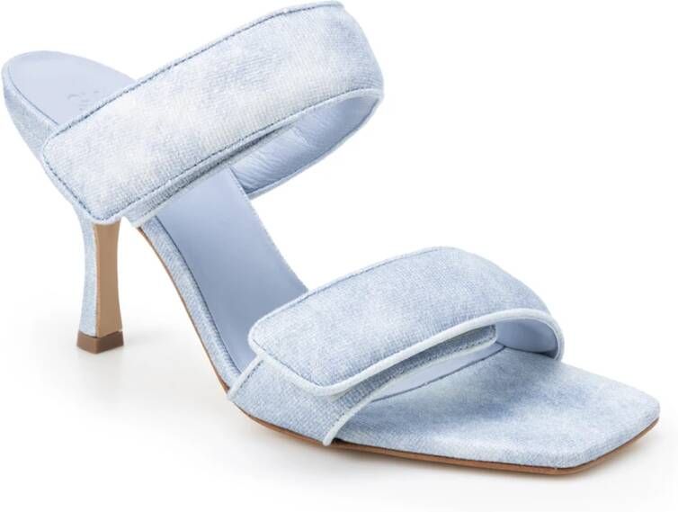 Gia Borghini Heeled Mules Blauw Dames