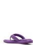 Gia Borghini Paarse Leren Flip-Flops Purple Dames - Thumbnail 3