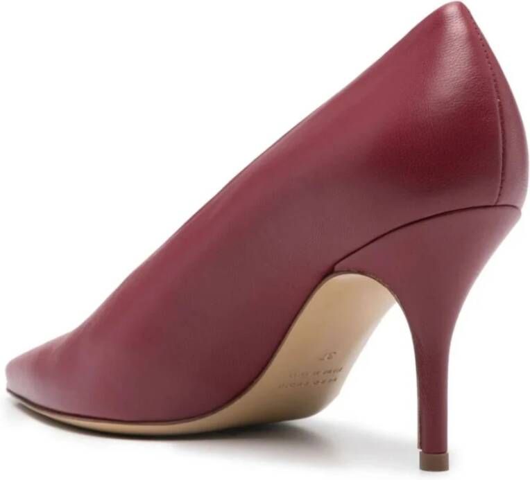 Gia Borghini Rode Leren Stiletto Pumps Red Dames