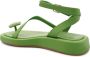 Gia Borghini Rosie 18 lederen platte schoenen Green Dames - Thumbnail 3