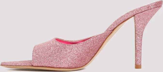 Gia Borghini Roze & Paarse Leren Muiltjes Pink Dames