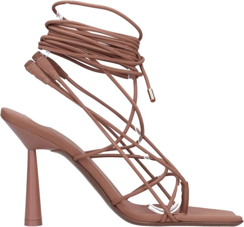 Gia Borghini Sandalen Bruin Brown Dames