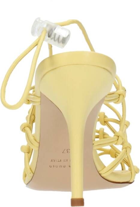 Gia Borghini Sandalen Geel Yellow Dames