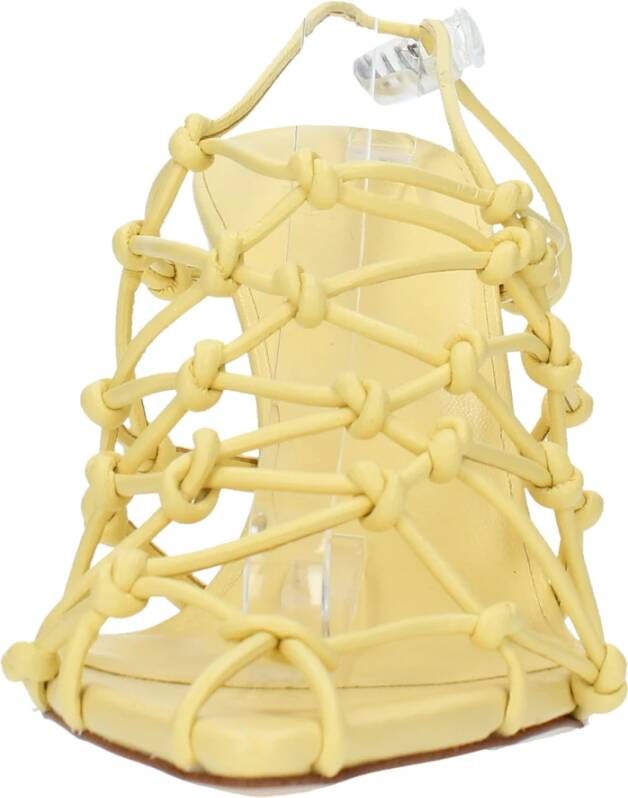 Gia Borghini Sandalen Geel Yellow Dames