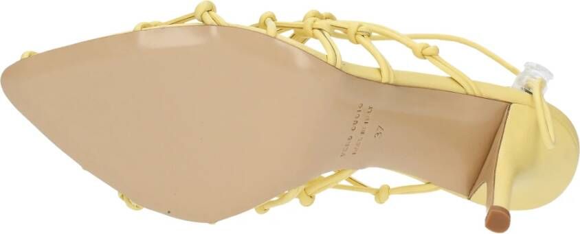 Gia Borghini Sandalen Geel Yellow Dames