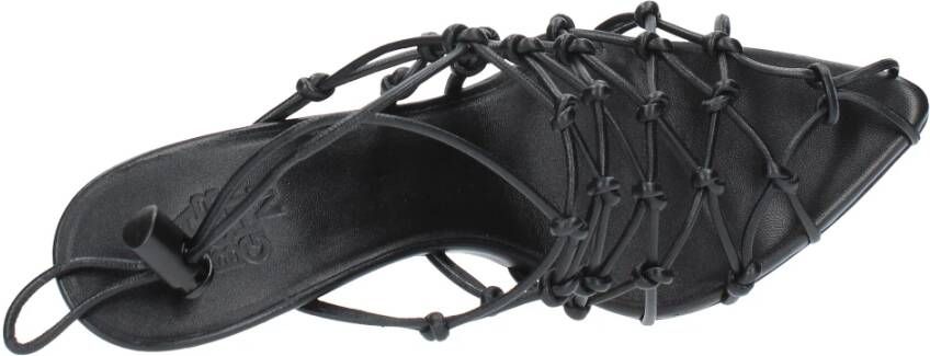 Gia Borghini Sandalen Zwart Black Dames