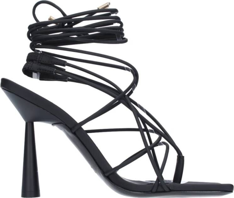 Gia Borghini Sandalen Zwart Black Dames