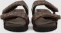 Gia Borghini Slip-On Sandalen met Krokodillenprint Brown Dames - Thumbnail 6