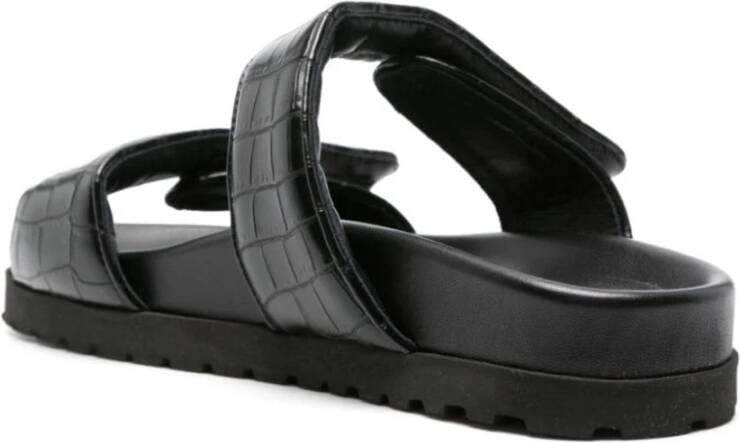 Gia Borghini Zwarte Perni Sandalen Black Dames