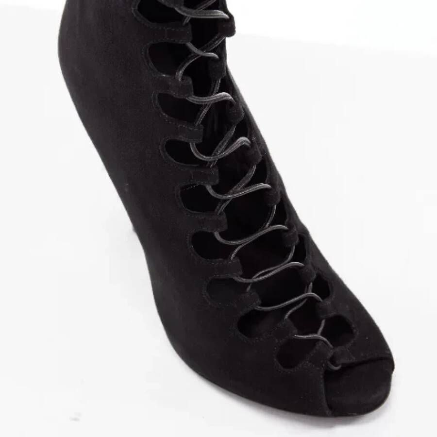 Giambattista Valli Pre-owned Leather boots Black Dames