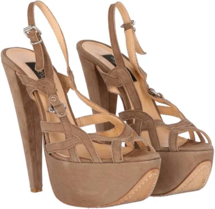 Giambattista Valli Pre-owned Suede sandals Beige Dames