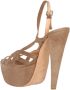 Giambattista Valli Pre-owned Suede sandals Beige Dames - Thumbnail 4