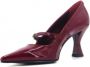 Giampaolo Viozzi Bordeaux Lakleren Pumps Purple Dames - Thumbnail 4