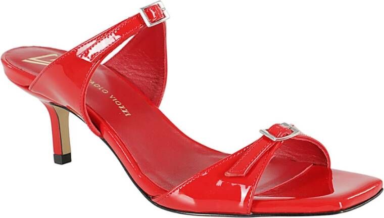 Giampaolo Viozzi Elegante Hoge Hak Sandalen Red Dames