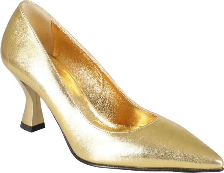 Giampaolo Viozzi Elegante Hoge Hakken Pumps Yellow Dames