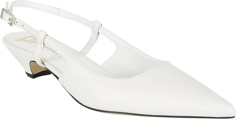 Giampaolo Viozzi Elegante Leren Hakken White Dames