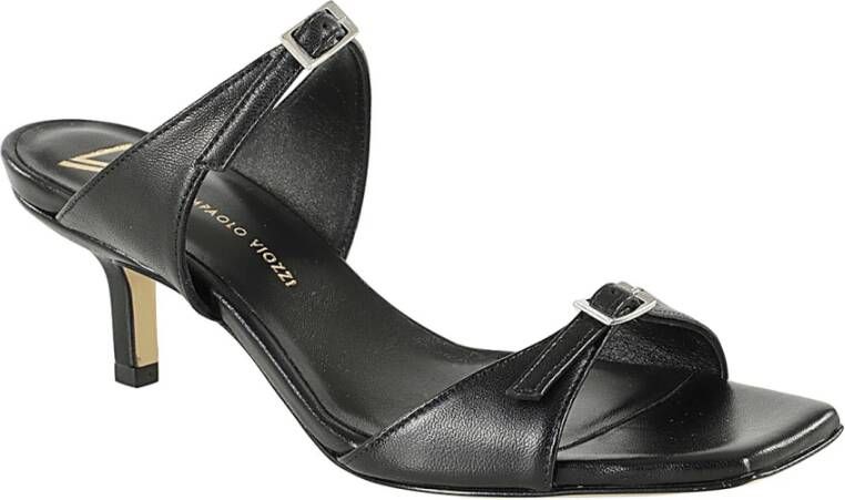 Giampaolo Viozzi Elegante Nappa Leren Hakken Black Dames