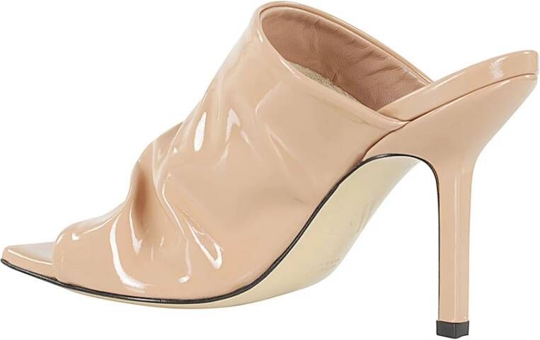 Giampaolo Viozzi Elegante Vernice Hakken Beige Dames