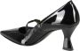 Giampaolo Viozzi Elegante Vernice Hakken Black Dames - Thumbnail 3