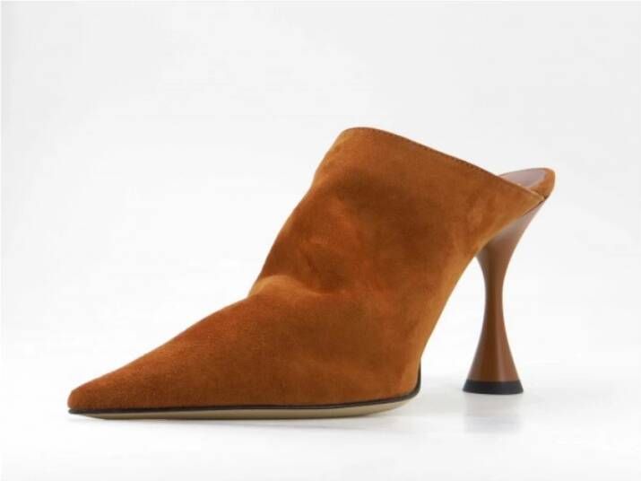 Giampaolo Viozzi Heeled Mules Brown Dames