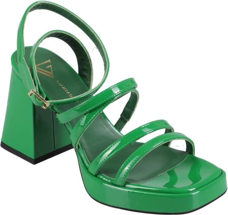 Giampaolo Viozzi Stijlvolle Sandalen voor Vrouwen Green Dames