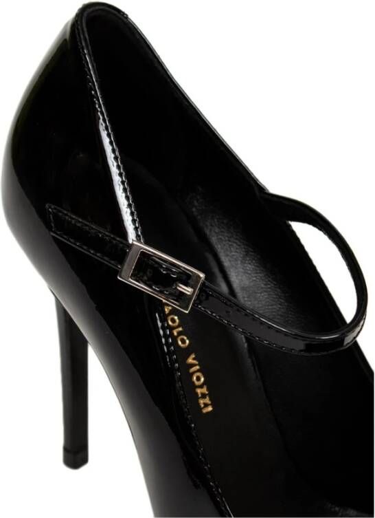 Giampaolo Viozzi Zwarte lakleren hoge hakken pumps Black Dames