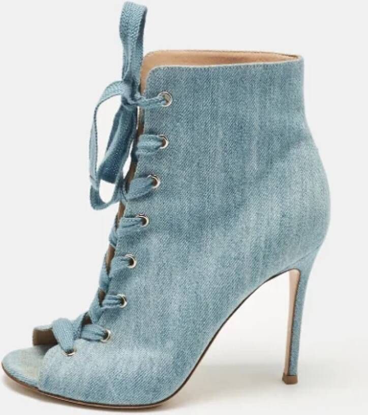 Gianvito Rossi Pre-owned Denim boots Blue Dames