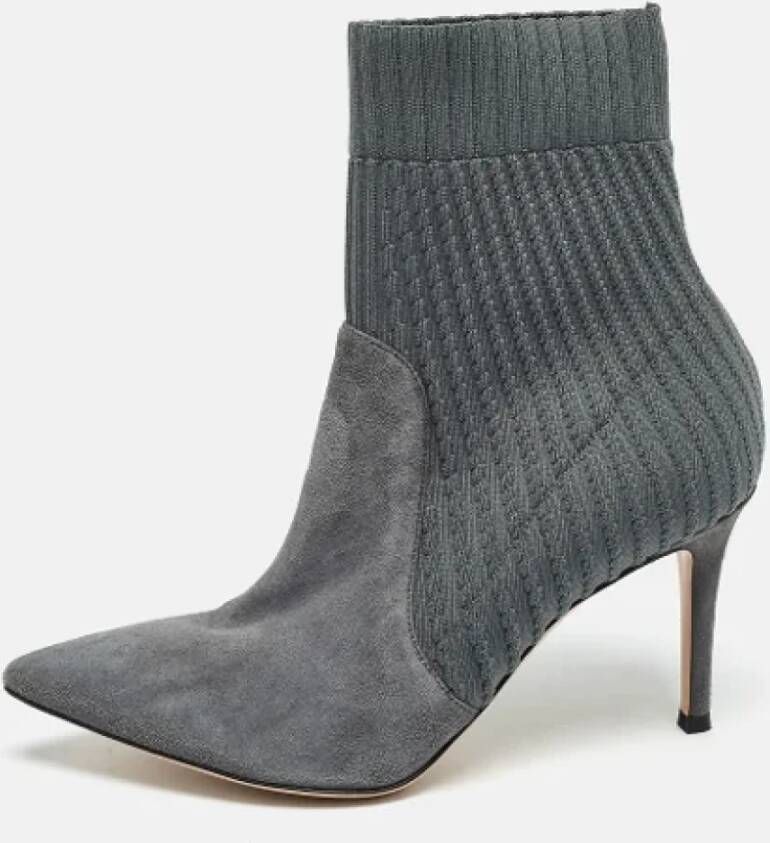 Gianvito Rossi Pre-owned Fabric boots Gray Dames