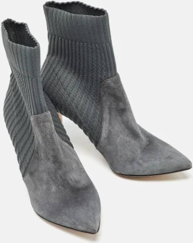 Gianvito Rossi Pre-owned Fabric boots Gray Dames