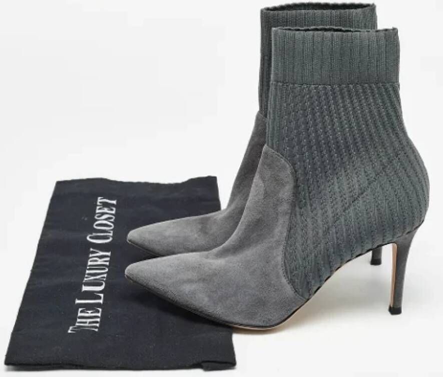 Gianvito Rossi Pre-owned Fabric boots Gray Dames