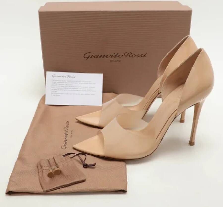 Gianvito Rossi Pre-owned Fabric heels Beige Dames