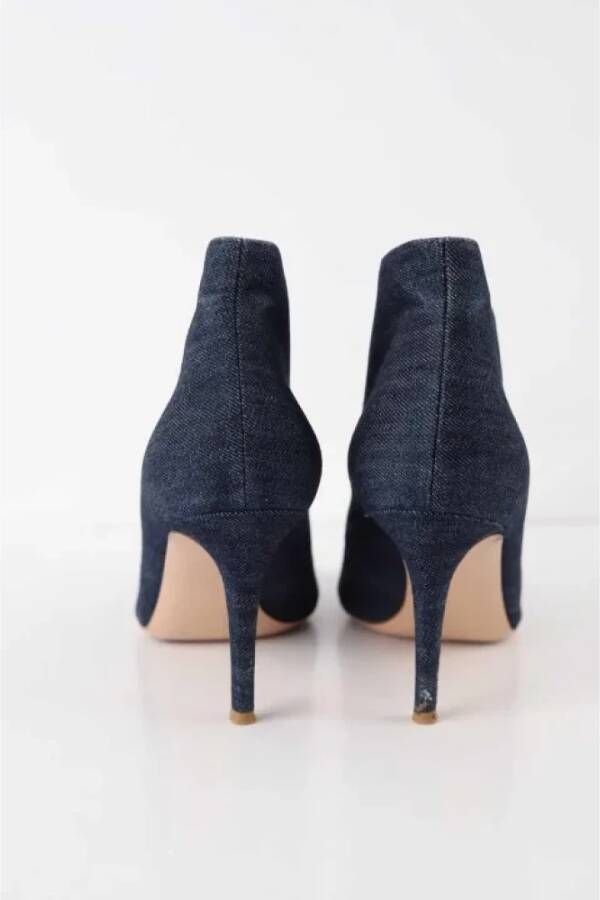 Gianvito Rossi Pre-owned Fabric heels Blue Dames