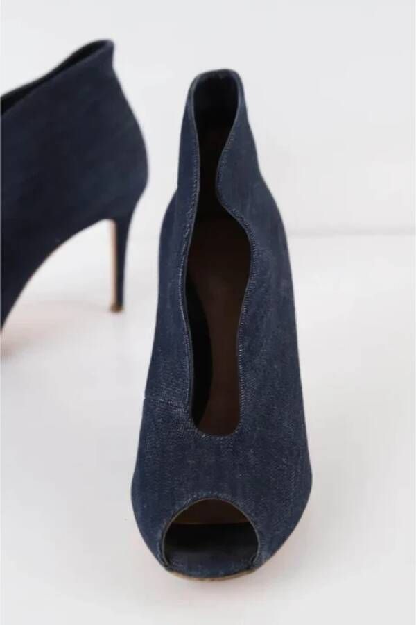 Gianvito Rossi Pre-owned Fabric heels Blue Dames