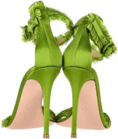 Gianvito Rossi Pre-owned Fabric heels Green Dames