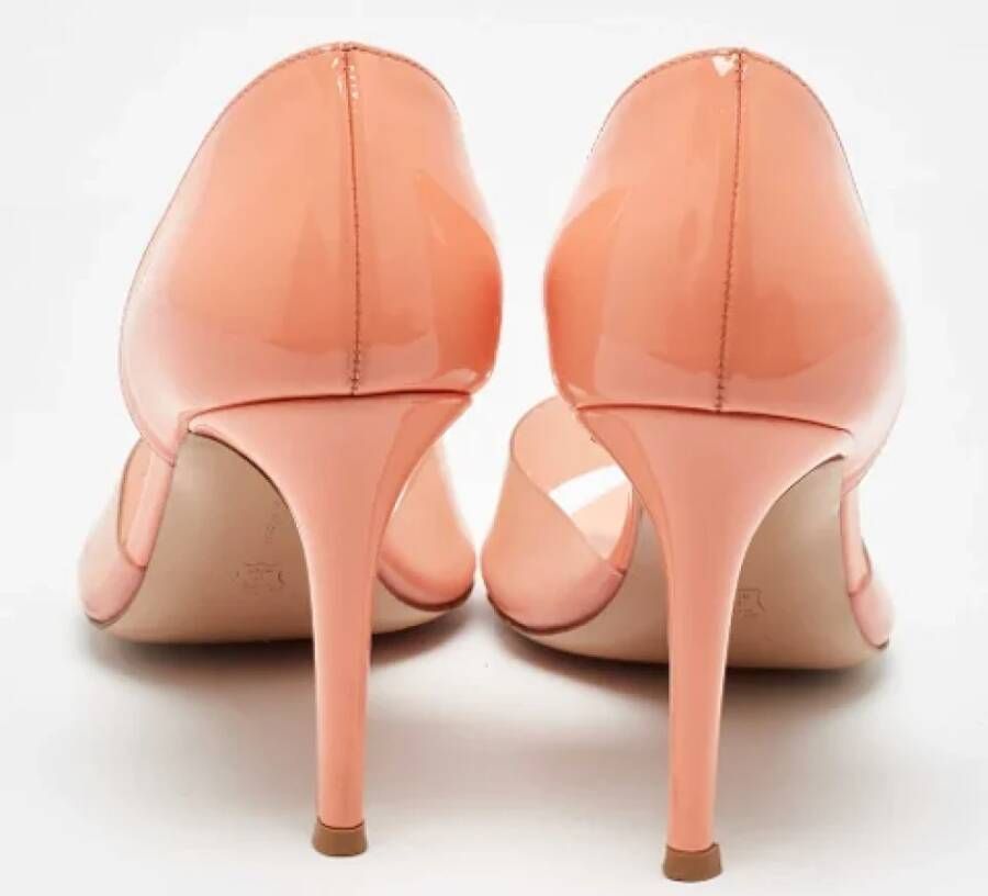 Gianvito Rossi Pre-owned Fabric heels Orange Dames